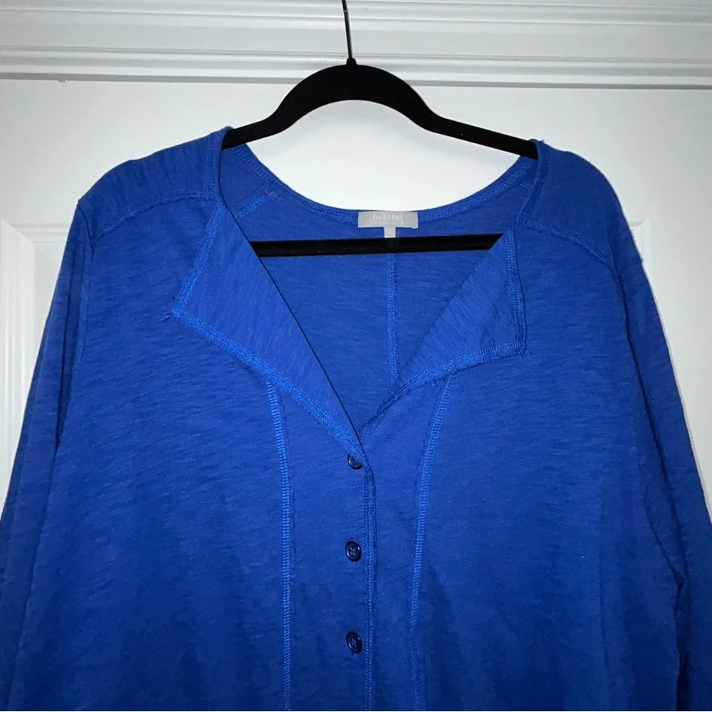 Habitat Clothes To Live In Button Front Cardigan Top - Picture 5 of 9